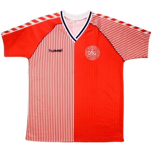 Authentic Camiseta Dinamarca 1ª Retro 1986 Rojo